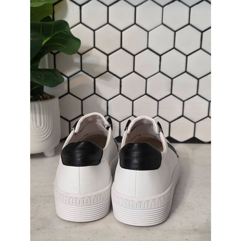 Gabor 23.205 Black & White Slip On Sneakers Size 5 1/2 - Picture 3 of 8
